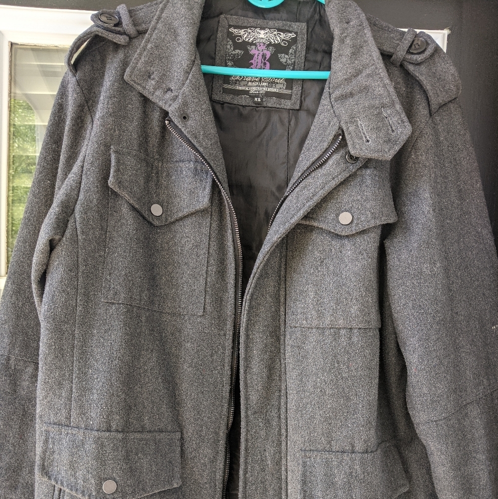 Gray Wool Pea Coat